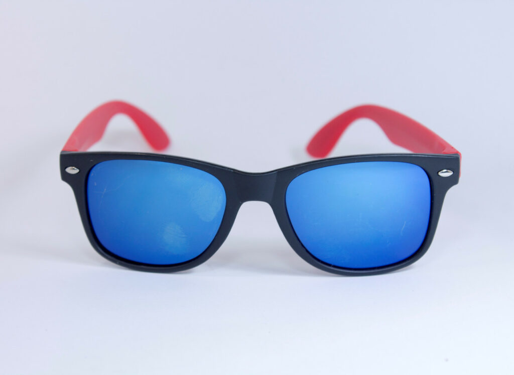 Дитячі окуляри 3312 чорно-червоні topseason