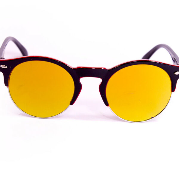 Дитячі окуляри круглі 0433-3 чорно-малинові topseason Cardeo