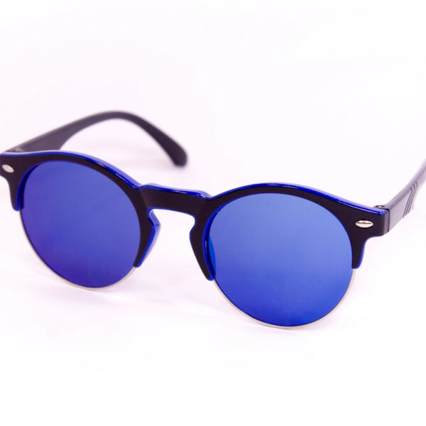 Дитячі окуляри круглі 0433-4 синє напилення topseason