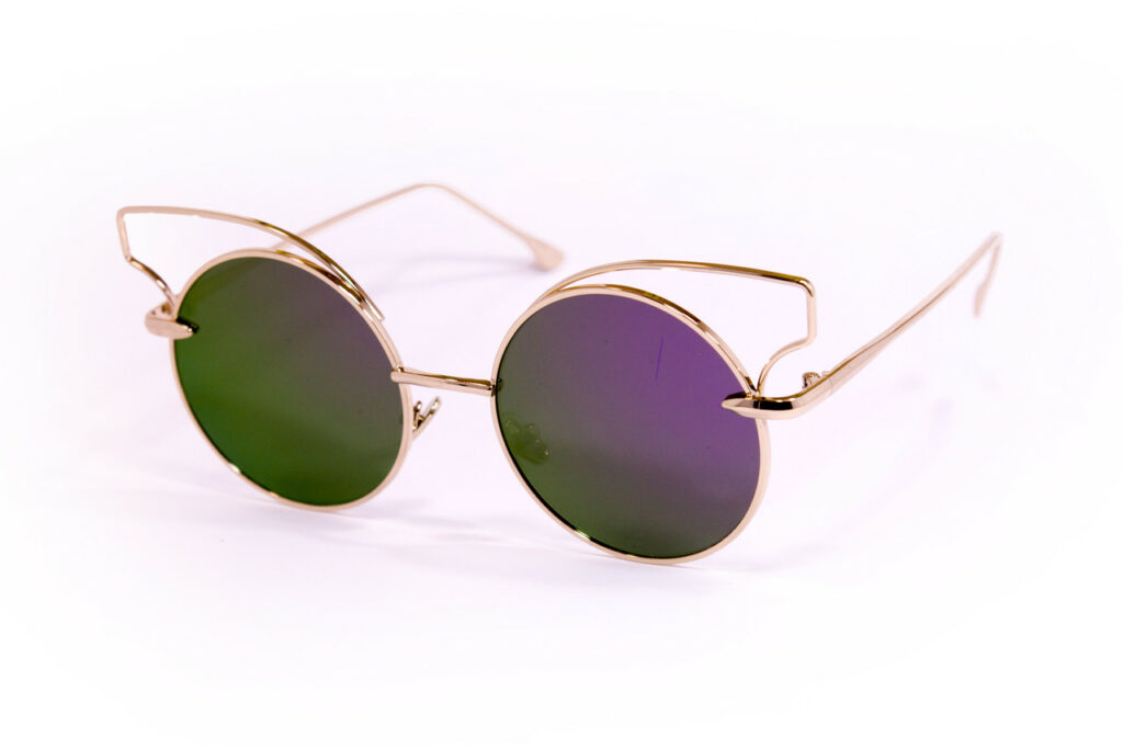Сонцезахисні окуляри жіночі 1180-1 фіолетове напилення topseason Cardeo