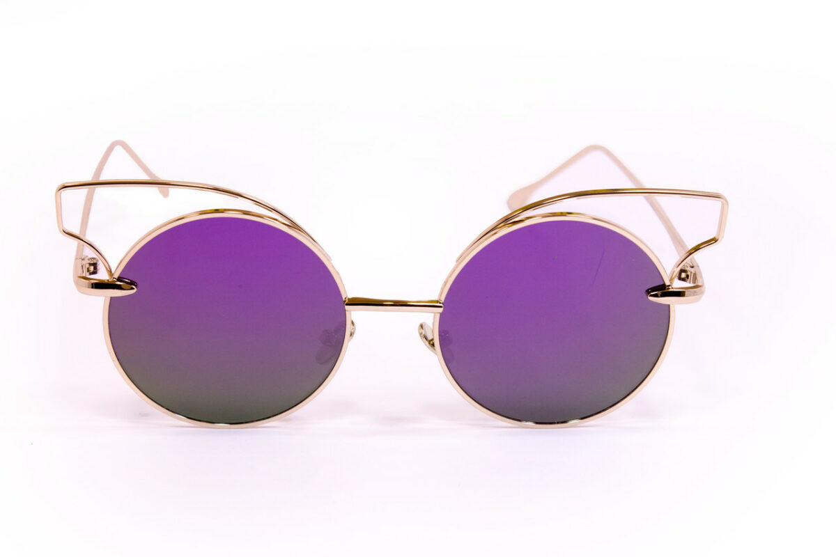 Градиенты Сонцезахисні окуляри жіночі 1180-1 фіолетове напилення topseason