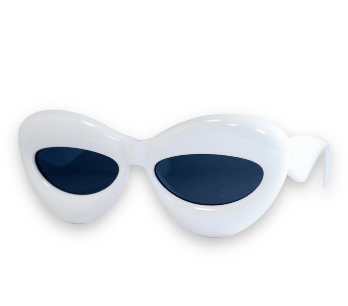 Оригінальні сонцезахисні жіночі окуляри білі