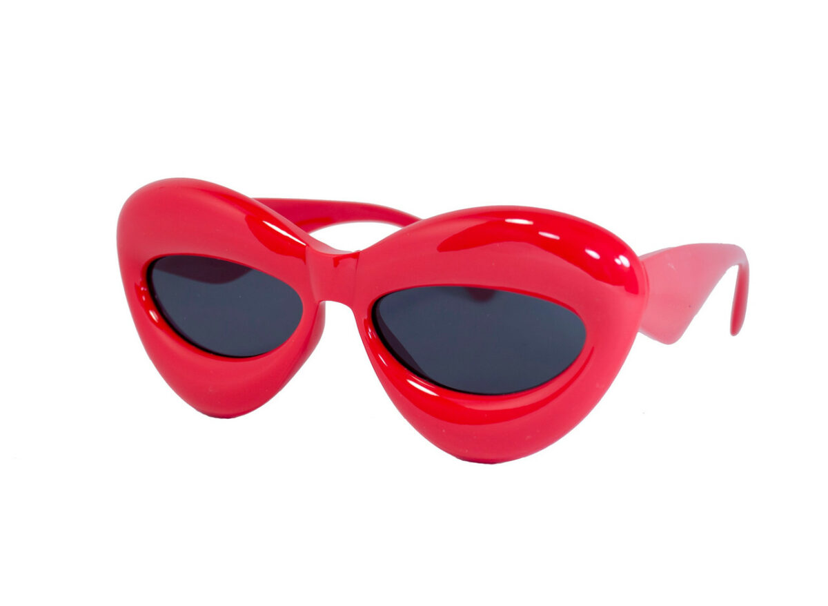 Оригінальні сонцезахисні жіночі окуляри червоні