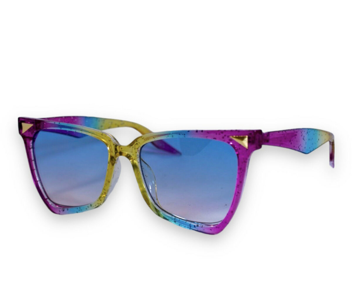 Оригінальні сонцезахисні жіночі окуляри райдужні 1330-15 topseason