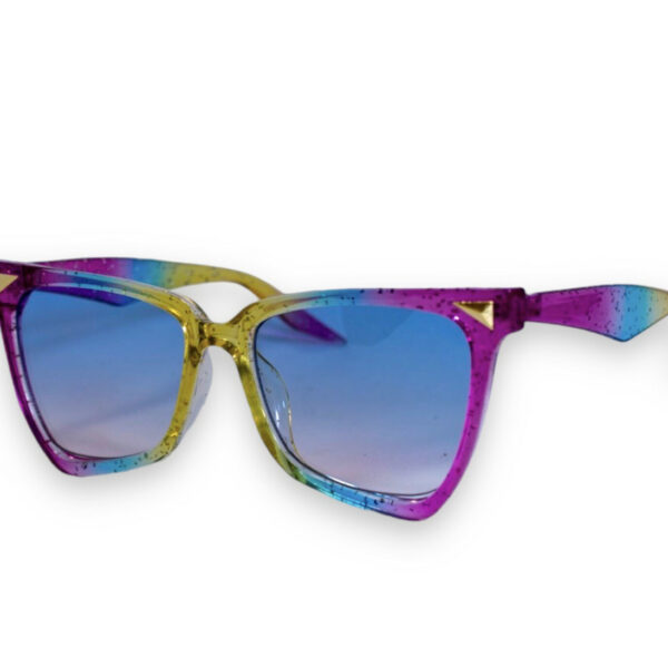 Оригінальні сонцезахисні жіночі окуляри райдужні 1330-15 topseason