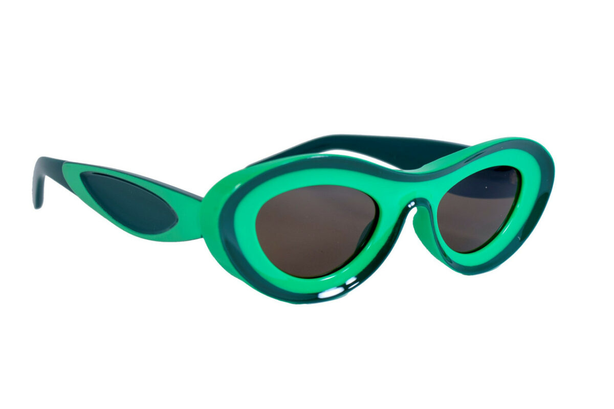 Оригінальні сонцезахисні жіночі окуляри зелені 1330-14 topseason Cardeo