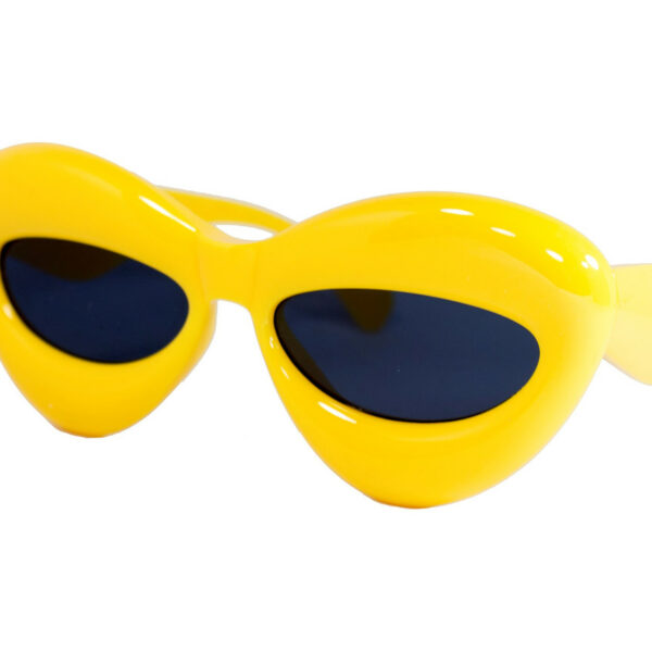 Оригінальні сонцезахисні жіночі окуляри жовті