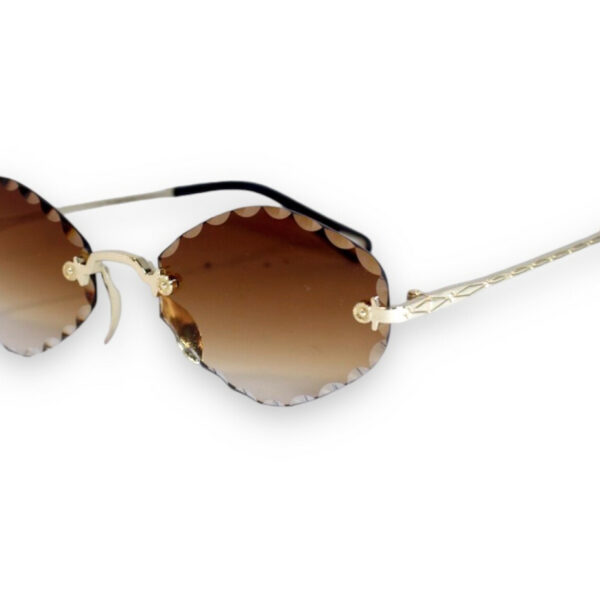Сонцезахисні жіночі окуляри коричневі 9012-2 topseason